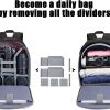 CADeN Camera Backpack Bag Professional for DSLR/SLR Mirrorless Camera Waterproof, Camera Case Compatible for Sony Canon Nikon - Image 8