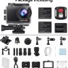 Speed 20 Action Camera 4K 60FPS Underwater Camera, Waterproof Camera Underwater 131FT, with Stabilization Wireless Remote, 5X Zoom, 170° Wide Angle - Image 8