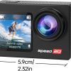 Speed 20 Action Camera 4K 60FPS Underwater Camera, Waterproof Camera Underwater 131FT, with Stabilization Wireless Remote, 5X Zoom, 170° Wide Angle - Image 9